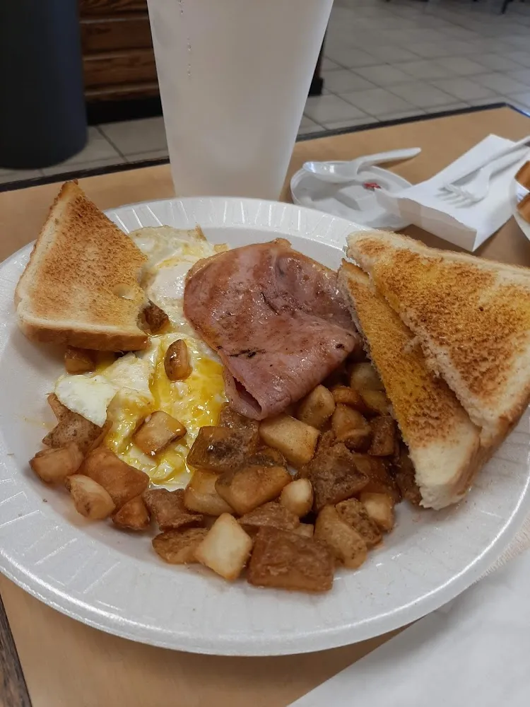 Country Ham with Hash Browns