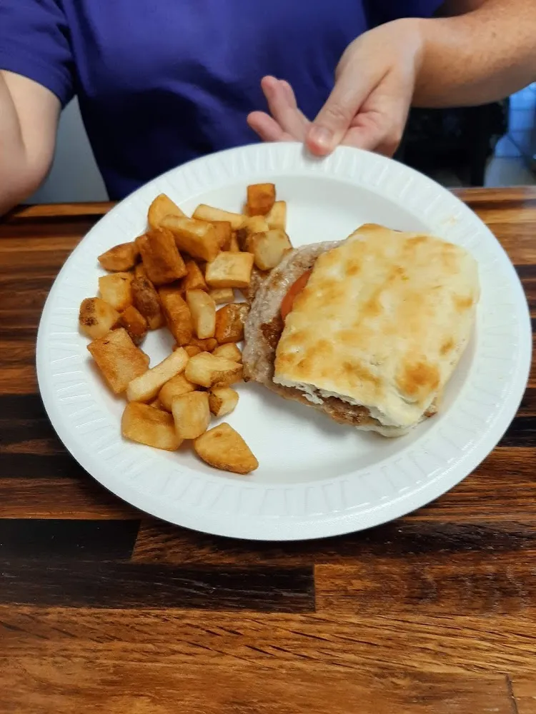 Hash Browns Tenderloin Biscuit