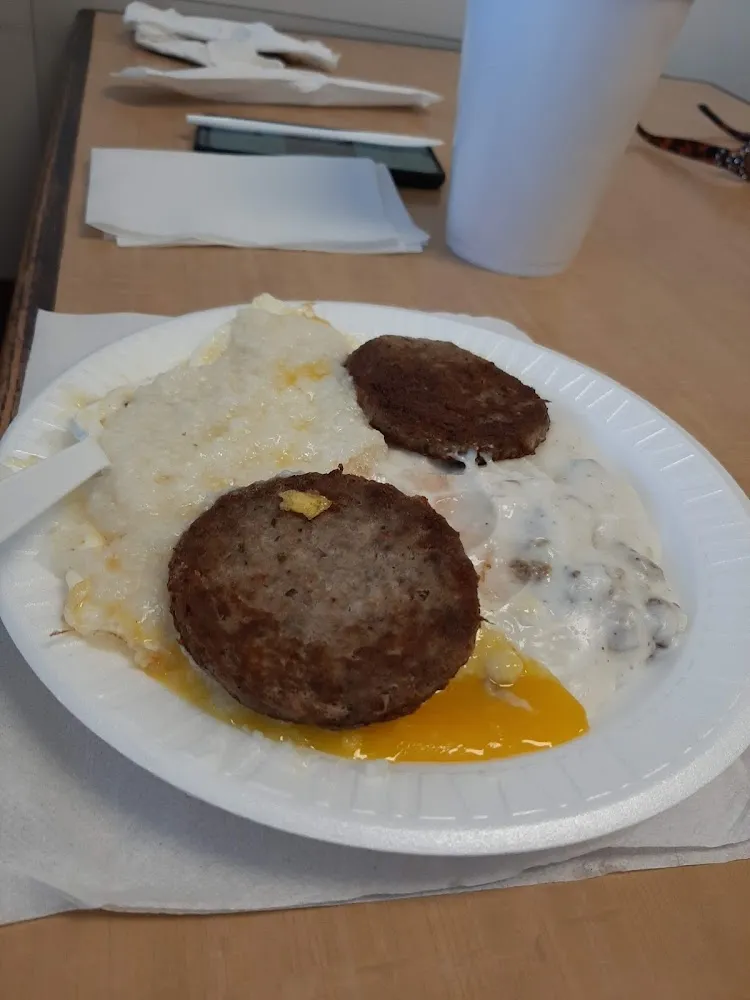 Two Egg Breakfast with Sausage Gravy Biscuits